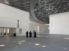 The courtyard at the Louvre Abu Dhabi.