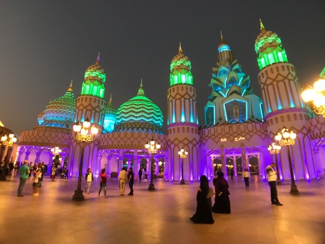 Spectacular lights and scenery at Dubai's Global Village.
