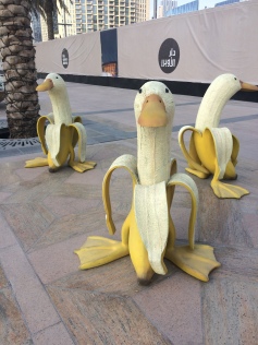 Dubai's Banana Ducks in the Opera District.